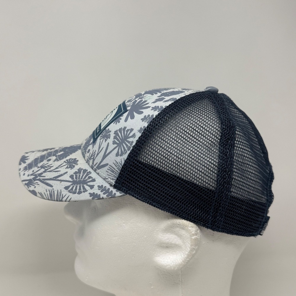 The North Face Youth Trucker Hat Grey Navy Blue Fern Print Snapback NF0A3FIJ - Picture 2 of 8